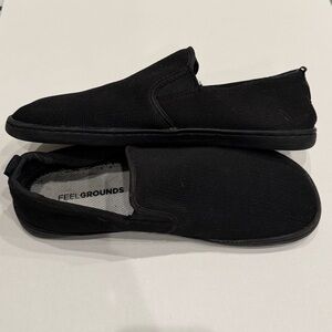 Feelgrounds Drop Knit Unisex Slip On Shoe Size 40 W9 M7 Black Gum